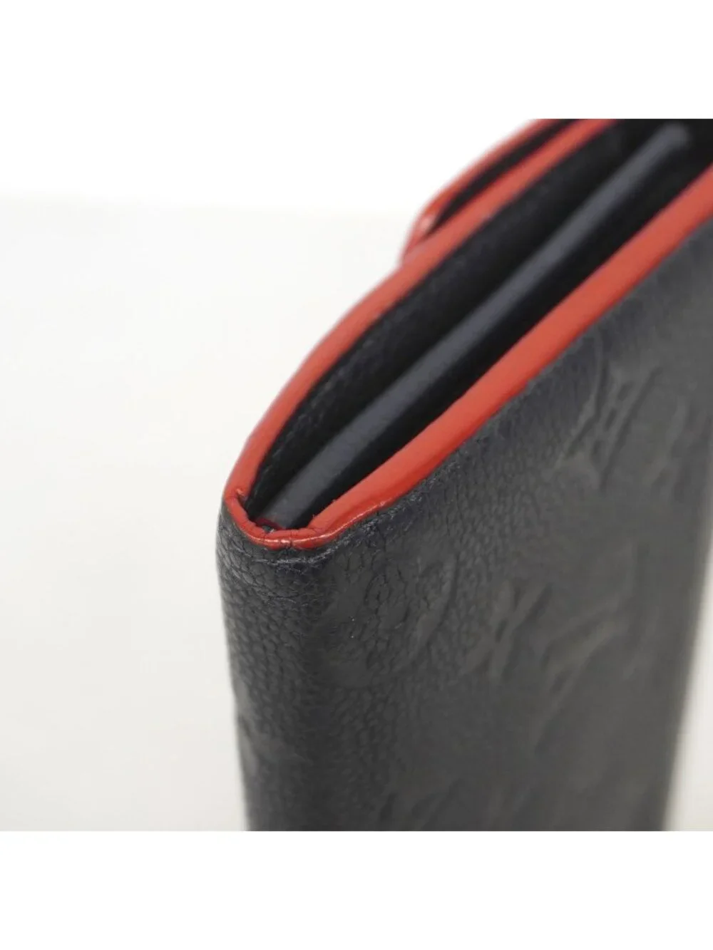 Louis Vuitton Wallet Monogram Empreinte Portefeuille Sarah Marine Rouge